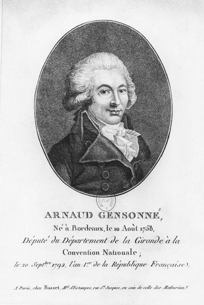 Arnaud Gensonné by Jean Baptiste Antoine Guibert